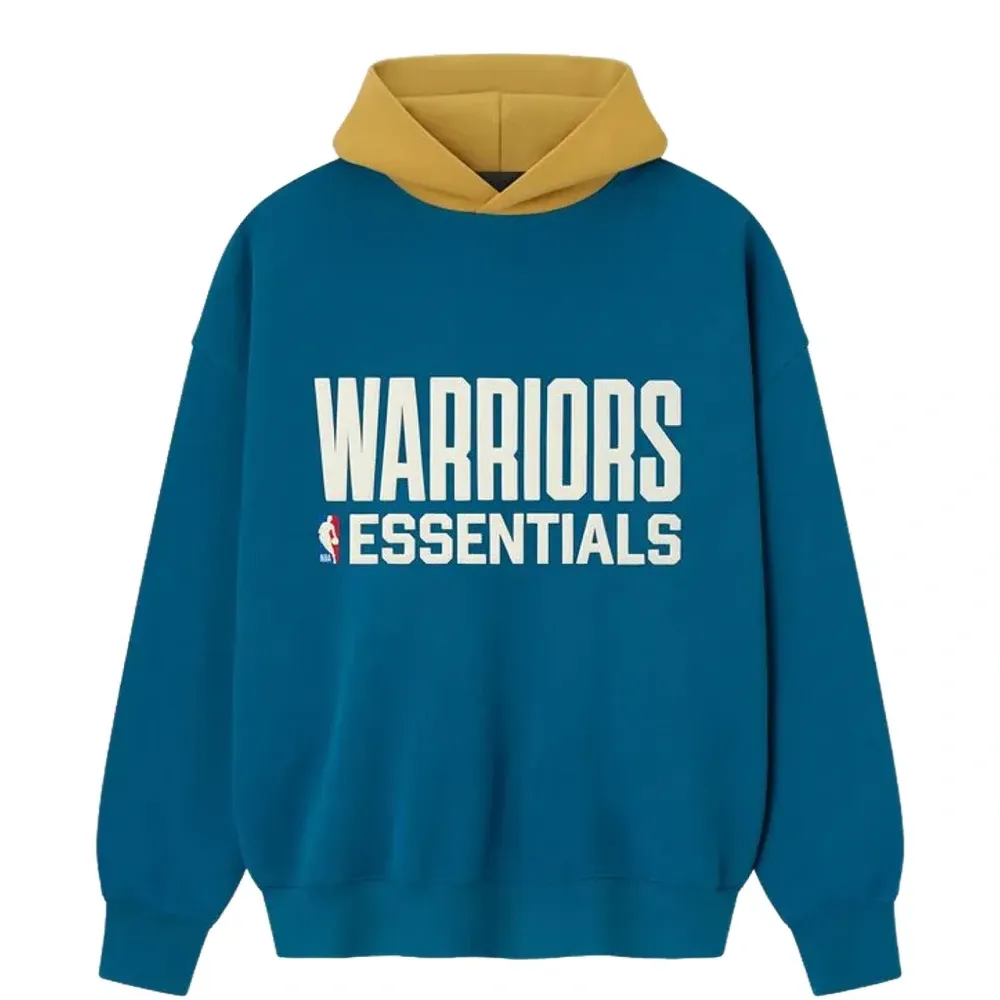 Толстовка в стиле колор-блок с логотипом NBA Golden State Warriors