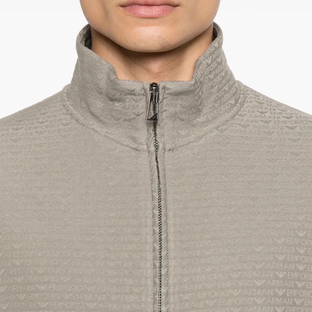 Текстурированный свитшот на молнии