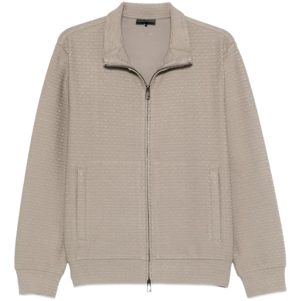 Текстурированный свитшот на молнии