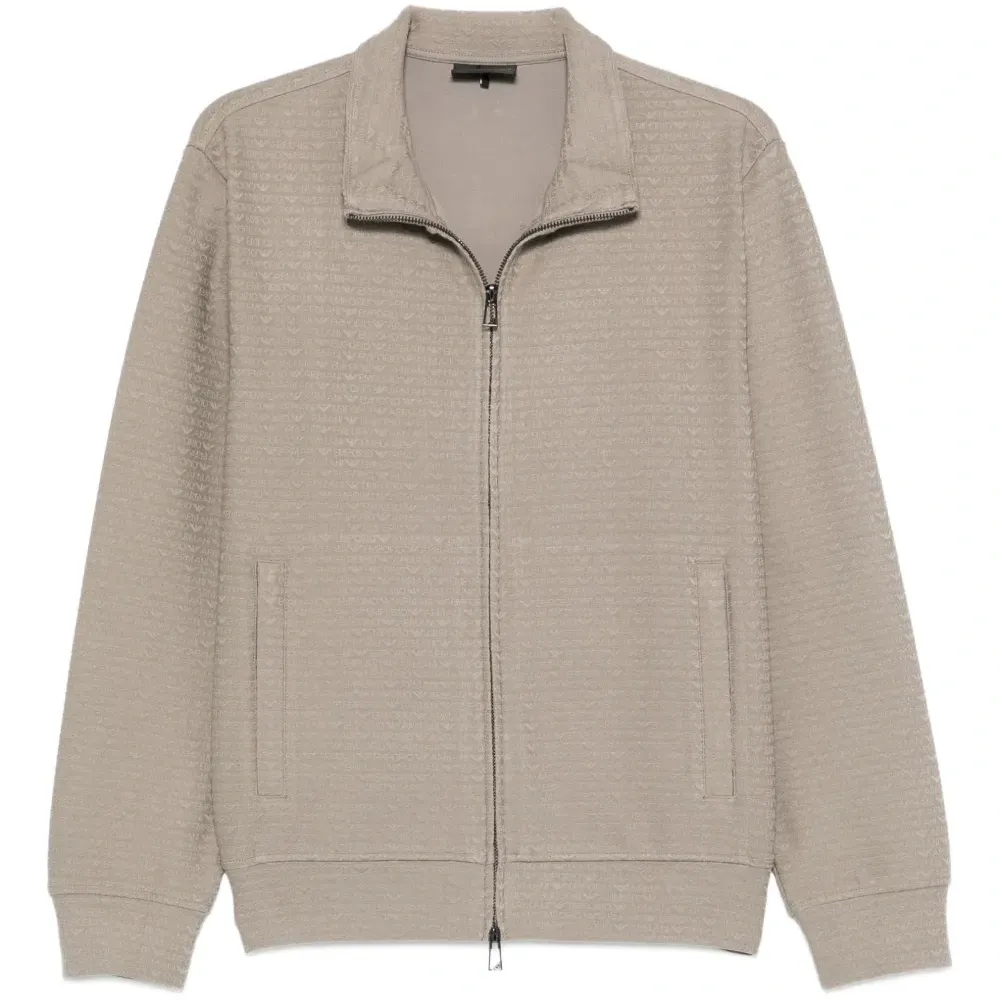 Текстурированный свитшот на молнии