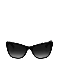 Солнцезащитные очки "кошачий глаз" с декором из заклёпок