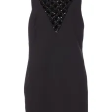 Платье без рукавов с декоративной отделкой