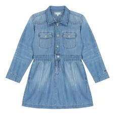 Джинсовое платье с карманами