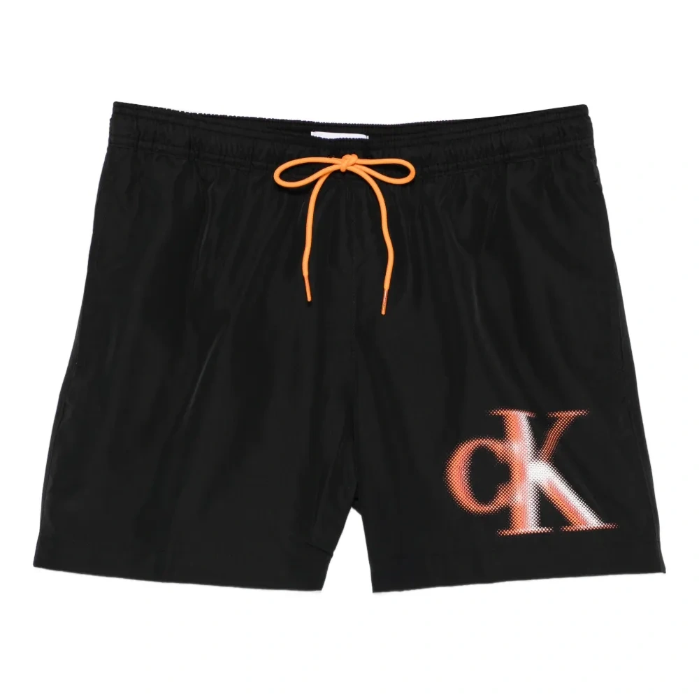 Плавательные шорты с логотипом и кулиской