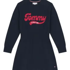 Вязаное платье с логотипом Вязаное платье с логотипом