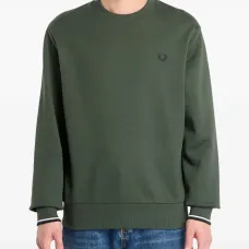 Свитшот с логотипом и круглым вырезом