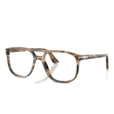 Очки с геометрической оправой в полоску