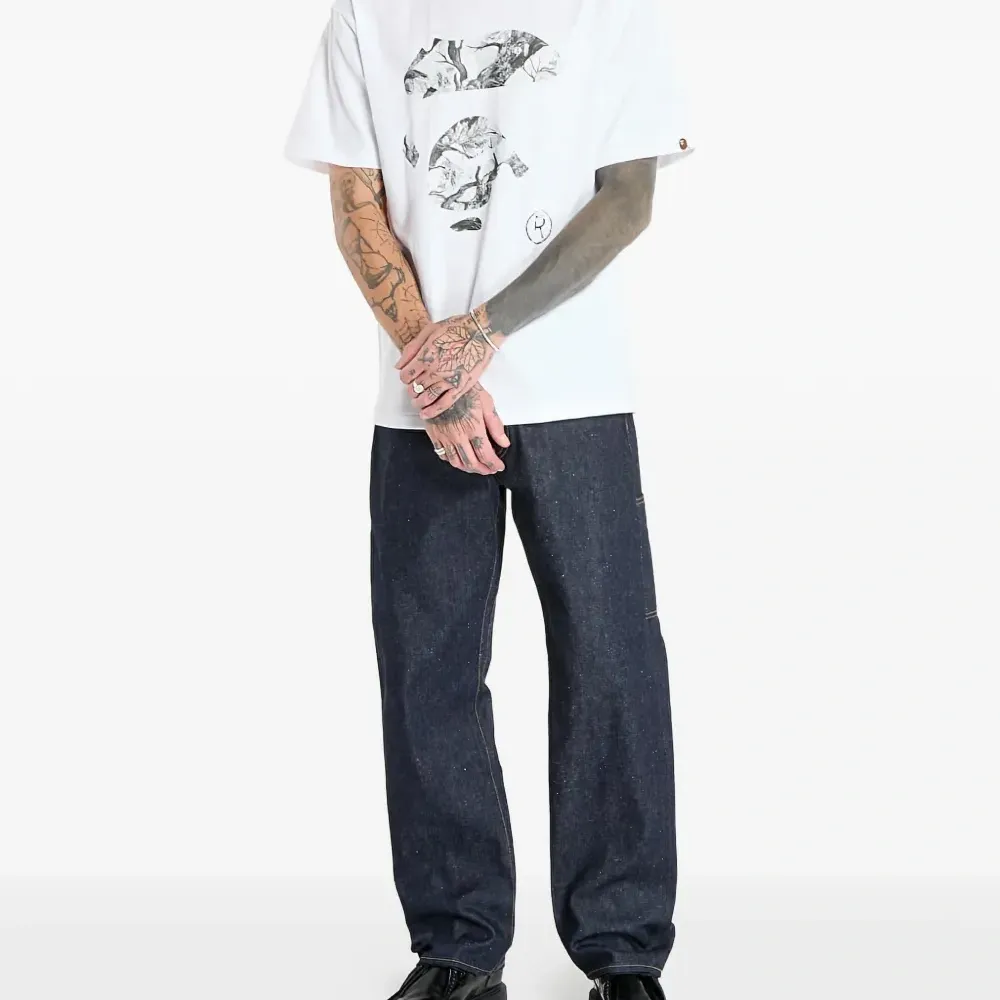 Футболка с камуфляжным узором Tree Edge и принтом Ape Face