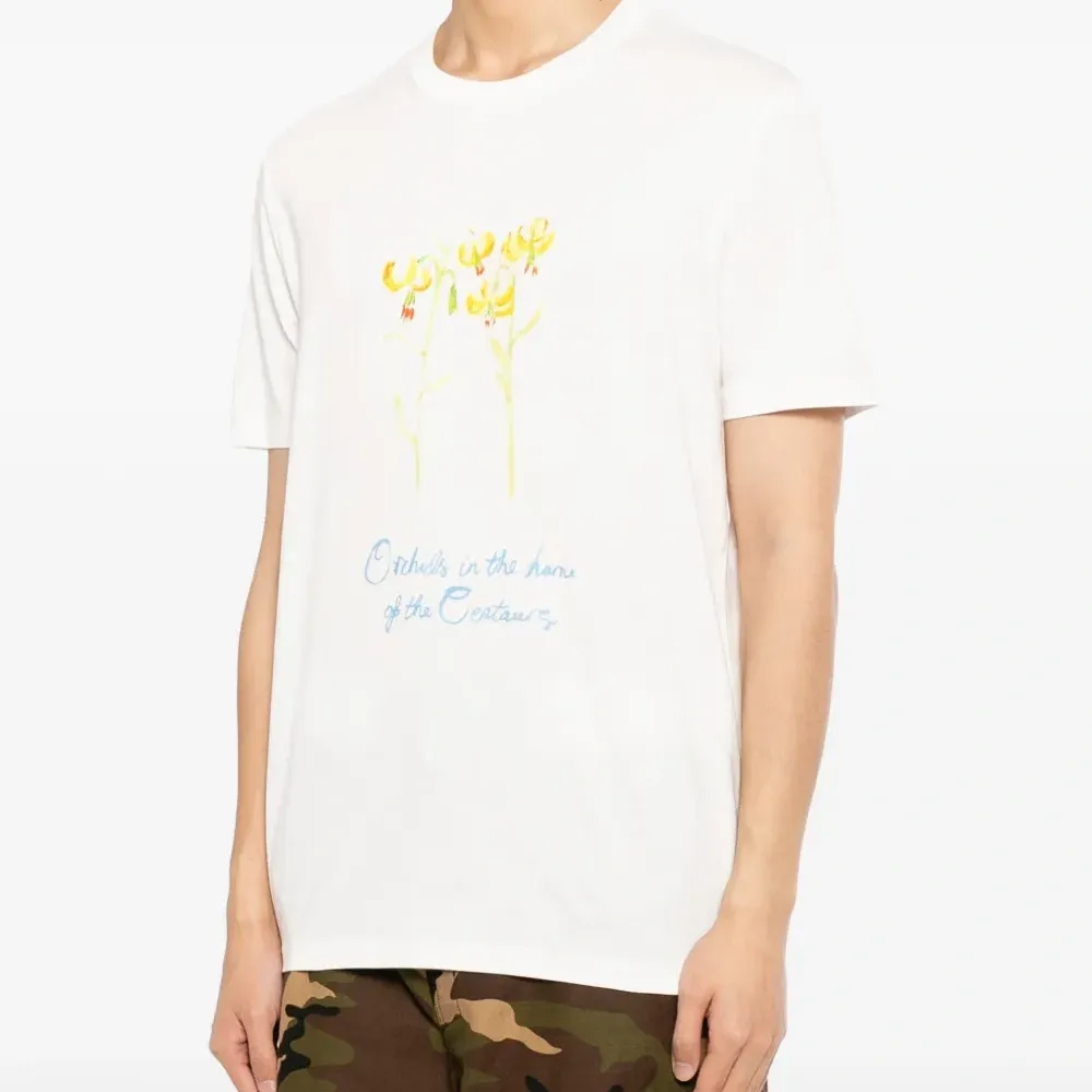 Хлопковая футболка с графическим принтом