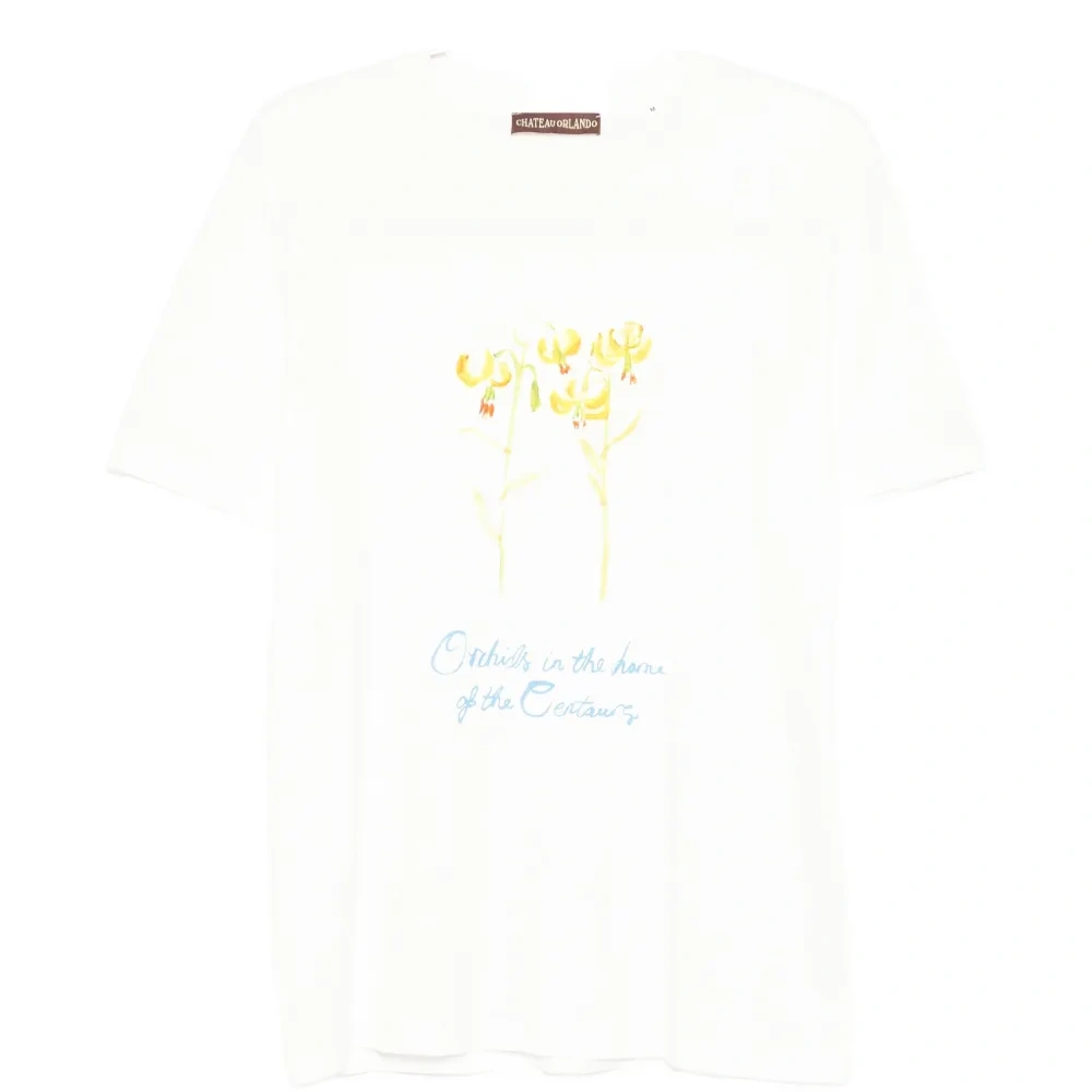 Хлопковая футболка с графическим принтом