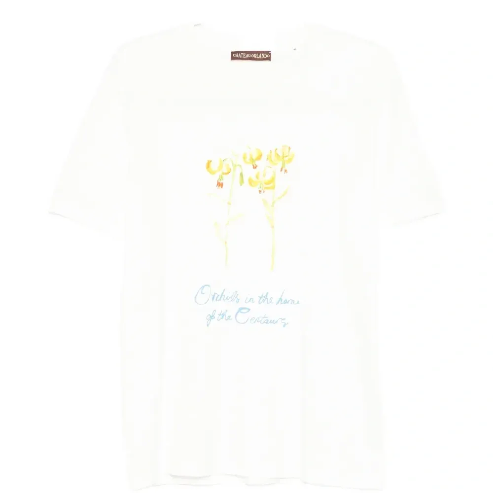 Хлопковая футболка с графическим принтом