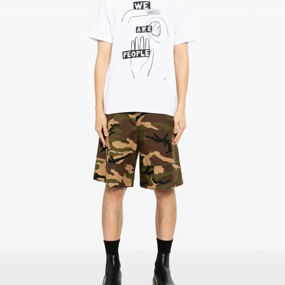 Хлопковая футболка с графическим принтом