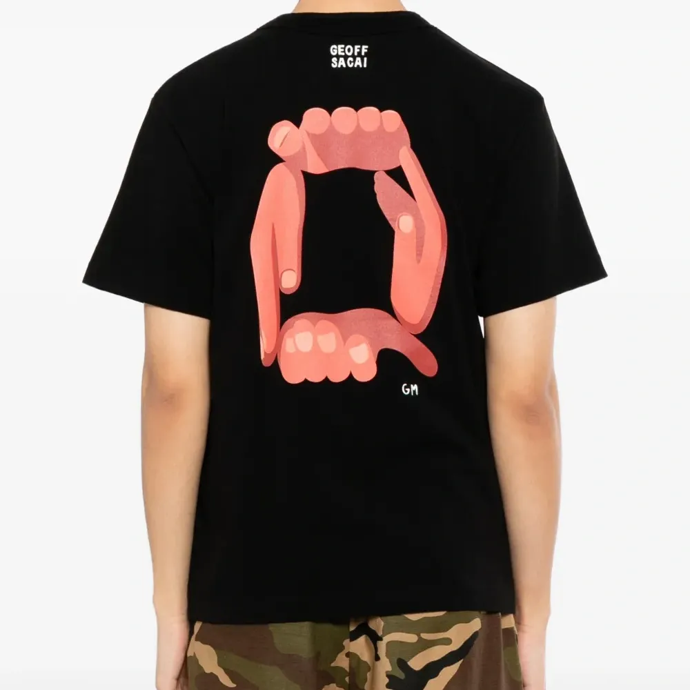 Футболка с круглым вырезом и принтом