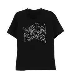 Футболка с круглым вырезом и принтом