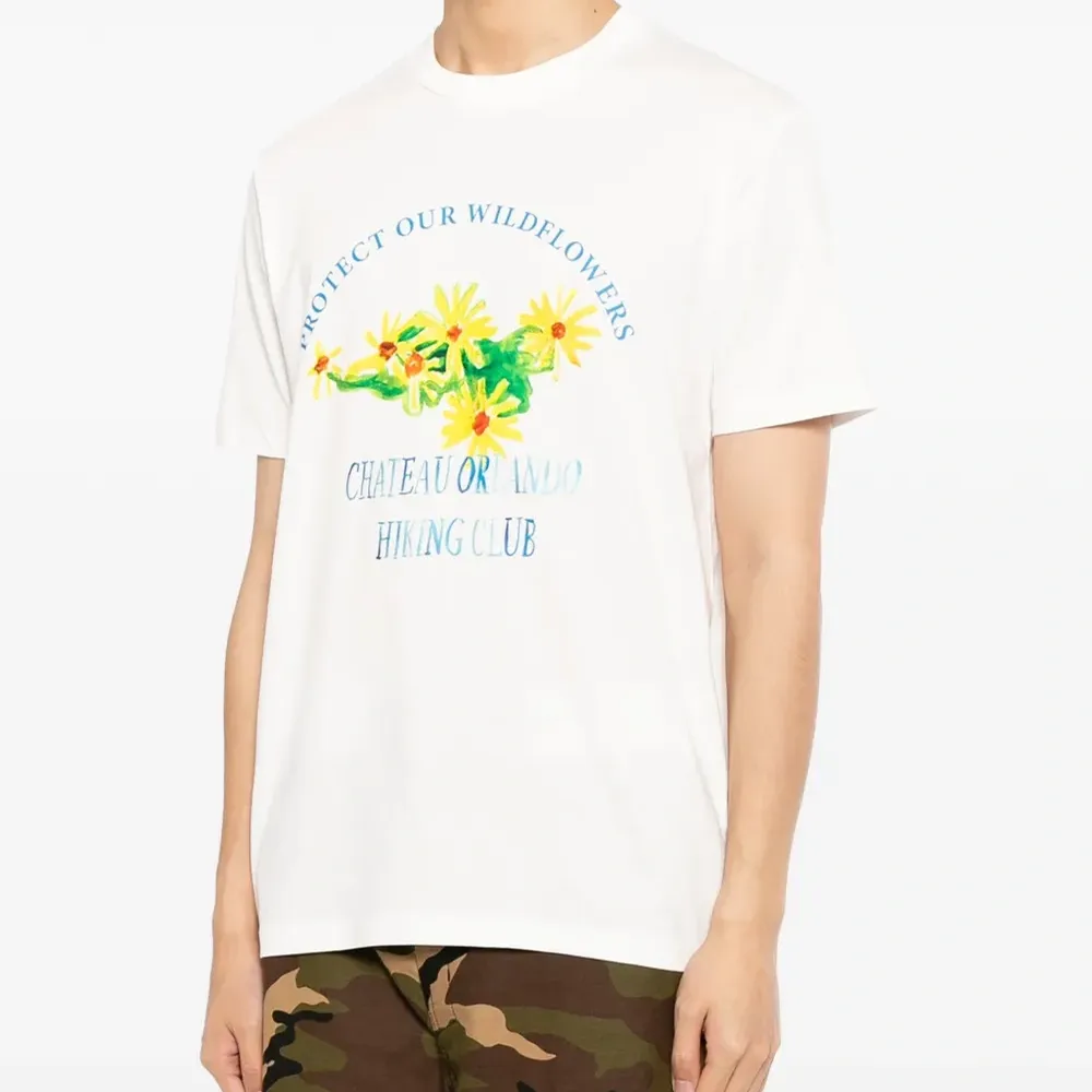 Хлопковая футболка с графическим принтом