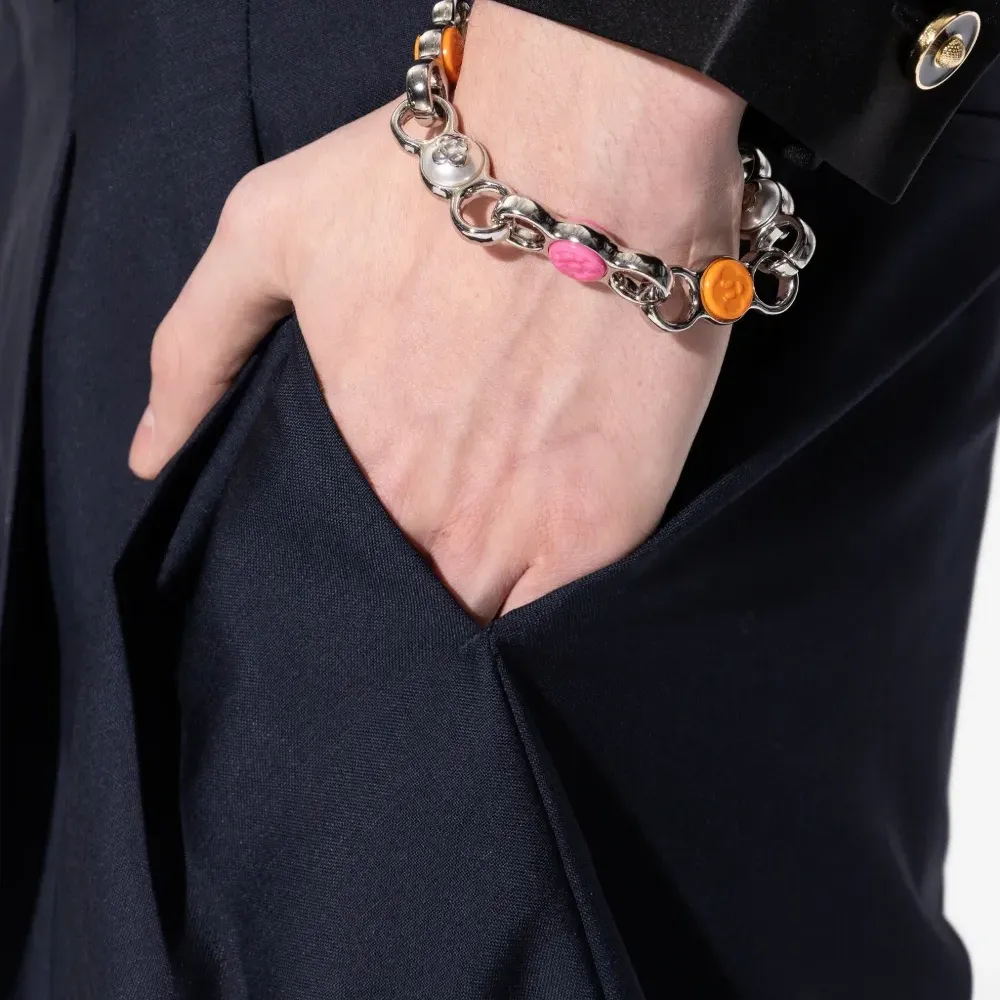 Браслет-цепочка с цветочным акцентом