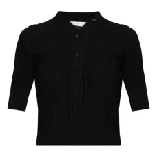 Кнопочный ребристый свитер Кнопочный ребристый свитер