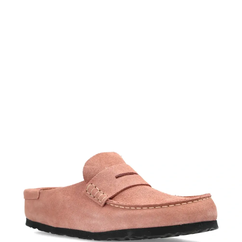 Мюли Naples из замши с перекрестными ремешками