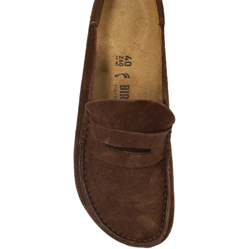 Мюли Naples из замши с перекрестными ремешками