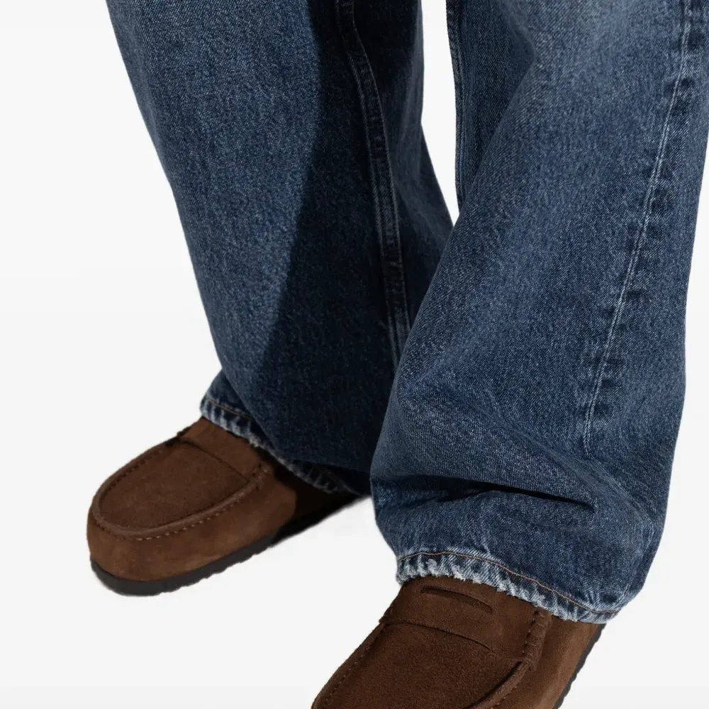 Мюли Naples из замши с перекрестными ремешками