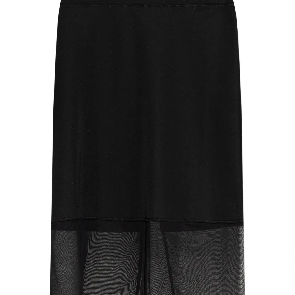 Юбка с сетчатой вставкой