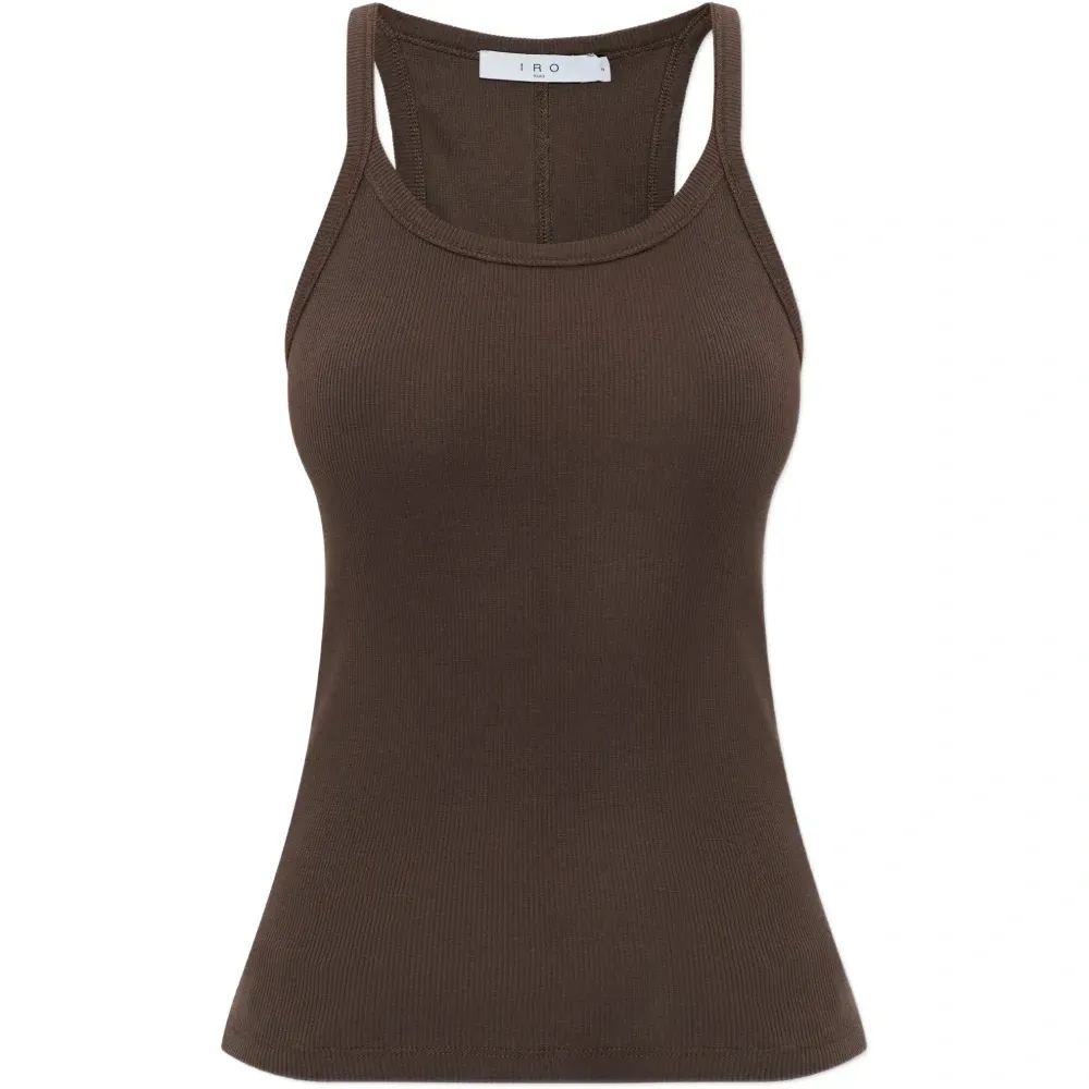 Топ в рубчик с американской проймой