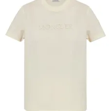 Футболка с короткими рукавами и вышитым логотипом