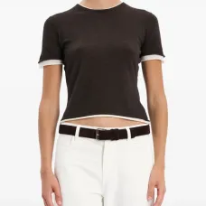 Топ с контрастной отделкой