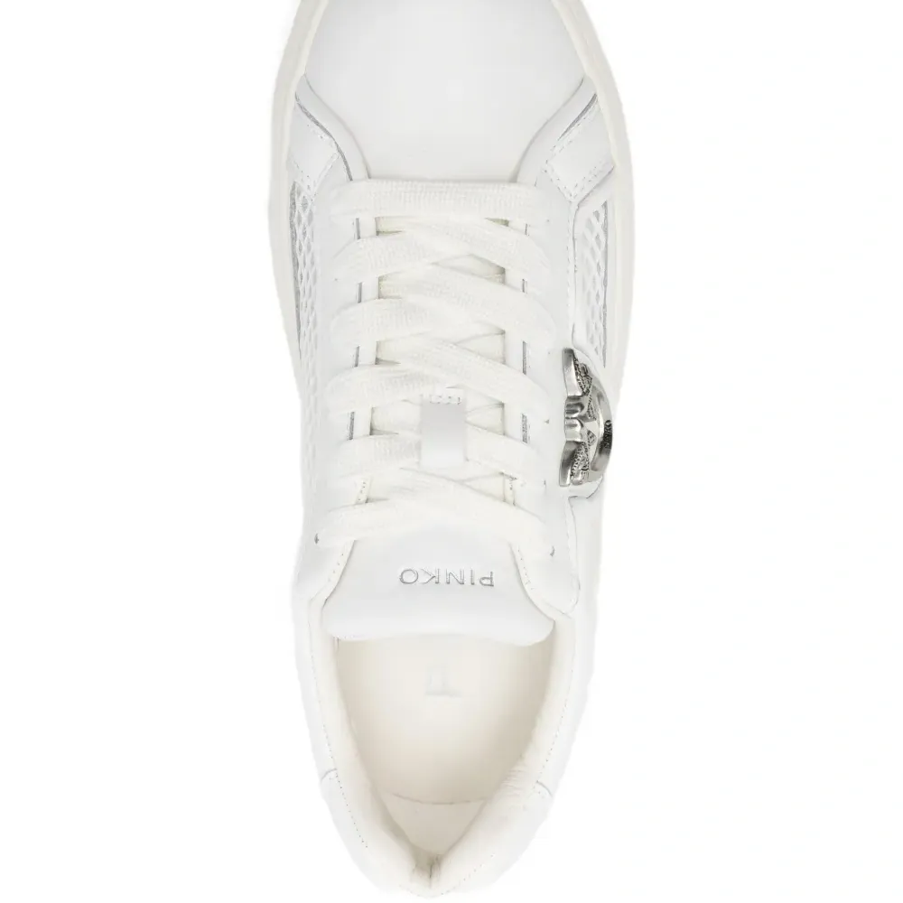 Кроссовки на платформе с аппликацией Yoko