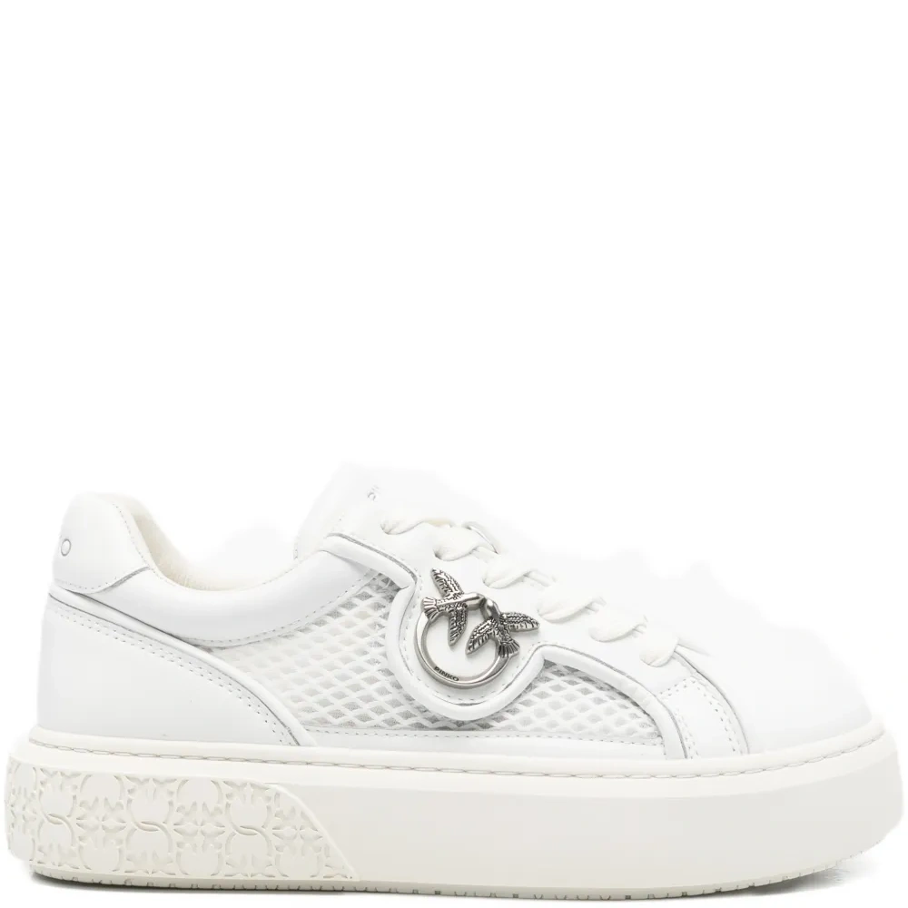 Кроссовки на платформе с аппликацией Yoko