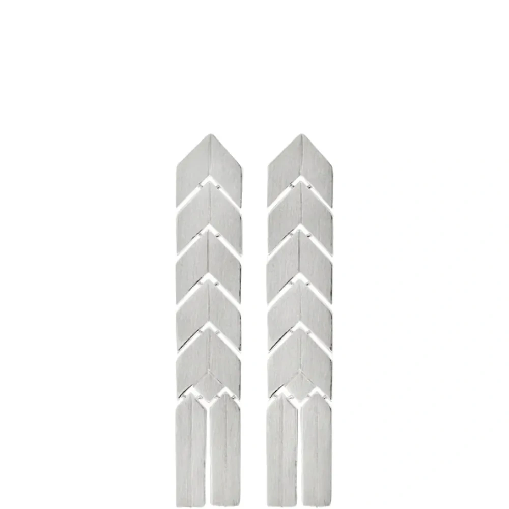 Плоские серьги-колоски