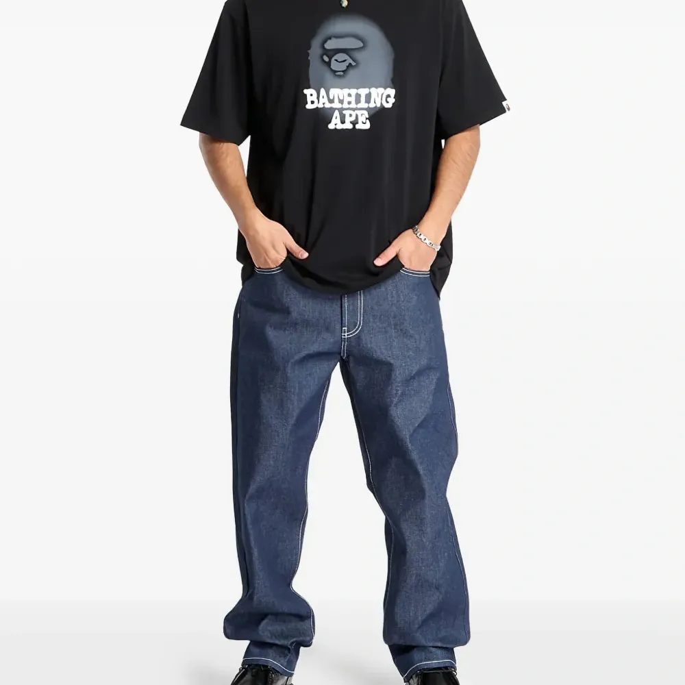 Футболка свободного кроя с принтом-логотипом