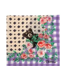 Шарф с мотивом мишки