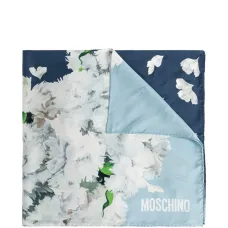 Шелковый шарф с цветочным принтом