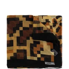 Шарф с геометрическим принтом