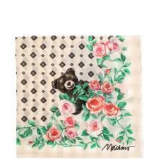 Шелковый шарф с цветочным принтом