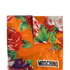 Шарф из шелка с панельным принтом