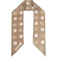 Шелковый шарф с мишкой