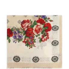 Шарф с цветочным принтом