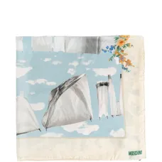 Шелковый шарф с цветочным принтом