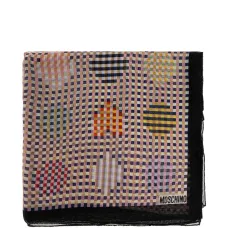 Шарф из шелка в клетку