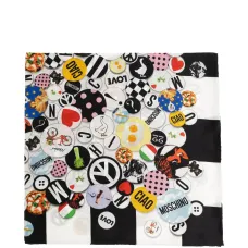 Шелковый платок с принтом