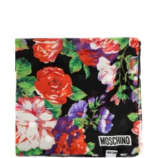 Шелковый шарф с цветочным принтом