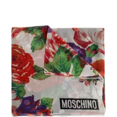 Шелковый шарф с цветочным принтом