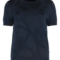 Футболка с круглым вырезом и короткими рукавами