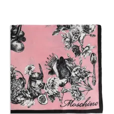 Шелковый шарф с цветочным принтом