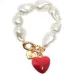 Браслет с подвеской в форме сердца