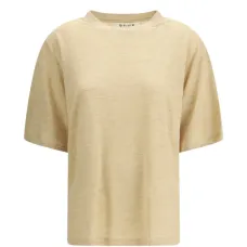 Льняная футболка свободного кроя