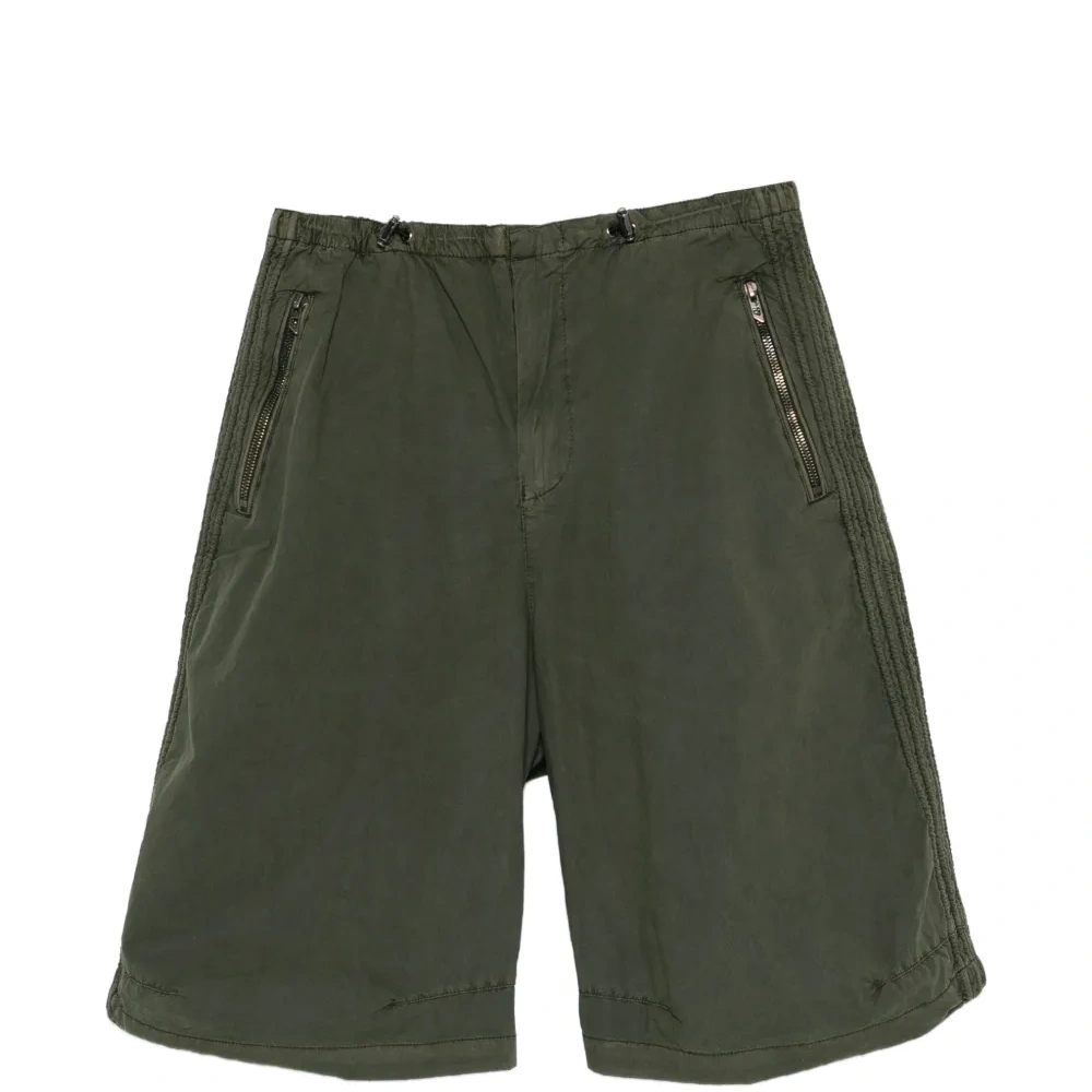 Шорты на молнии с прострочкой Шорты на молнии с прострочкой