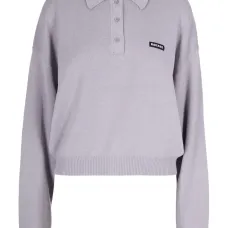 Облегающая трикотажная поло с пуговицами